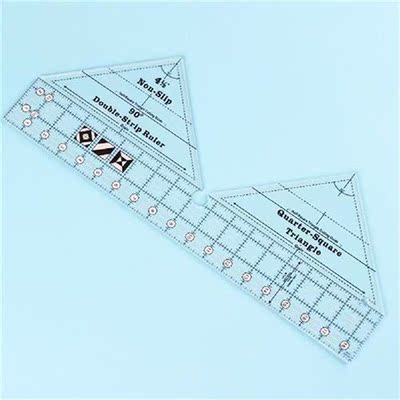Garment Design Quilting Ruler Acrylic 90 degrees Triangle