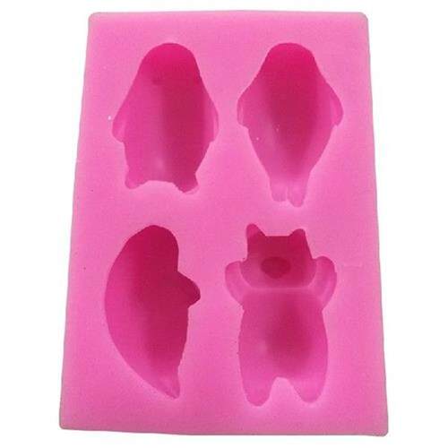 Silicone Mould Cute Craft Mold 3D Polar Bear Seal