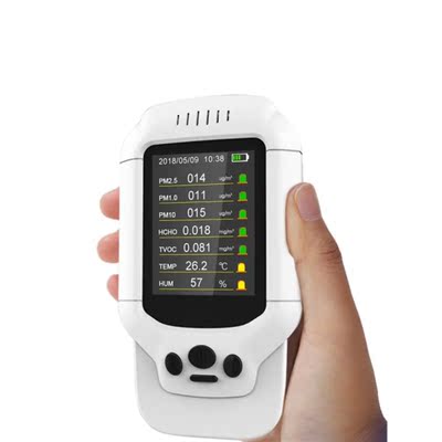 Draagbare Air Meter Multi-Functionele Tvoc PM2.5 Luchtkwalit