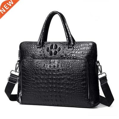 Mens Business Briefcase Genuine Leather Single Shoulder Fash