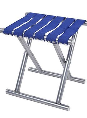 Portable Round Tube Folding Chair Outdoor Camping Fishing