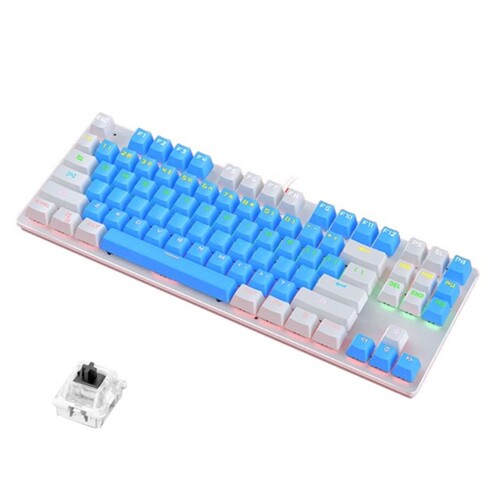 Original K400 Gaming Mechanical Keyboard USB Wired 87 Keys W