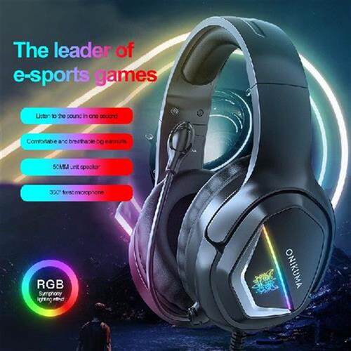 X2 Gaming Headset 3.5mm Wired Earphones LED Light