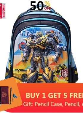 TRANSFORMERS New Children's School Bag Student Cartoon I