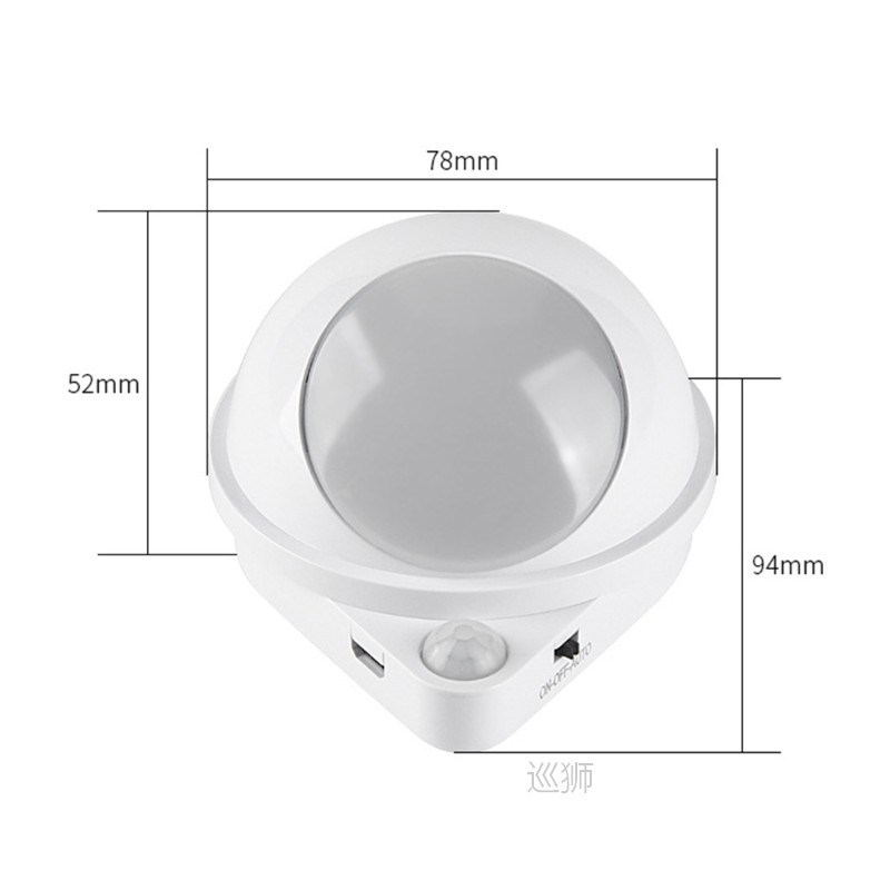 Water Drop 360 Degree Rotating Human Body Infrared Induction