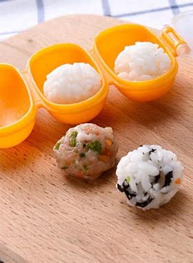 Baby Mini Rice Ball Mold With Spoon Onigiri Shakers Food Dec