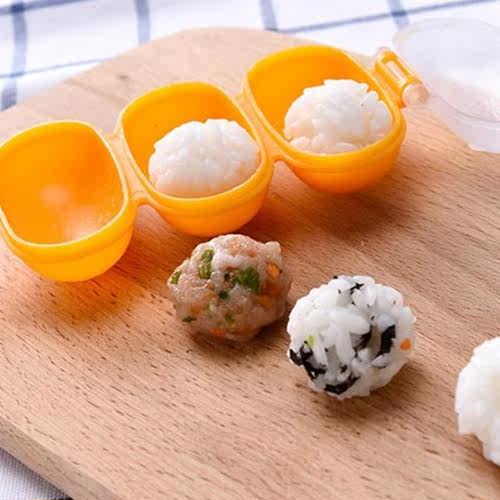Baby Mini Rice Ball Mold With Spoon Onigiri Shakers Food Dec