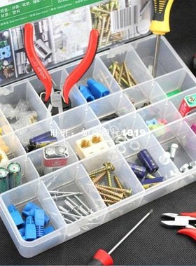 Plastic 15/24/36 Slots Compartment Jewelry Necklace Clear St