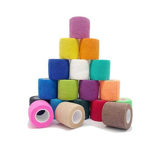 4.8m Colorful Sport Self Adhesive Elastic Bandage Wrap Tape