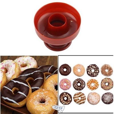 1Pc Plastic Waffle Donut Maker Cutter Flower Shape Dispenser