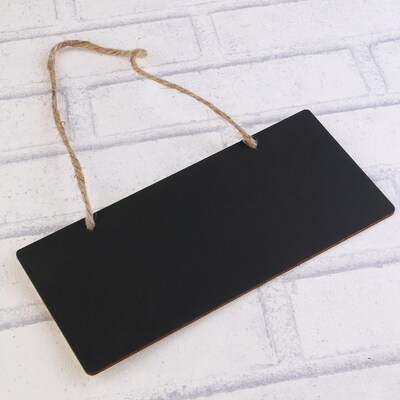 5pcs Mini Rectangle Chalkboards One Sided Black Board For Me