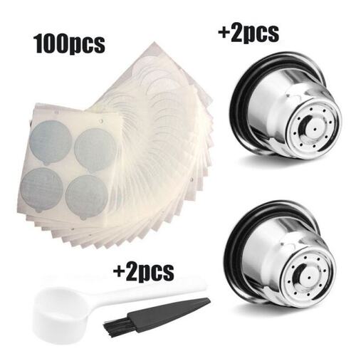 Refillable Portable Coffee Capsule Set Stainless Steel Reusa