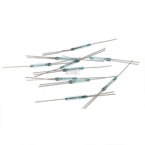 10Pcs 2.5X14mm 4W 3 Pin Glass Reed Relay Magnetic Switches N