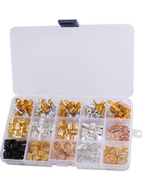 SUPVOX Hair Braid Rings Aluminum Adjustable Hair Dreadlocks