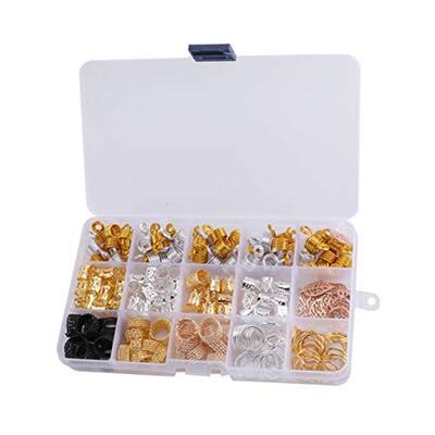 SUPVOX Hair Braid Rings Aluminum Adjustable Hair Dreadlocks