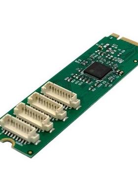 M.2 B M Key 4S Serial Port Adapter DB-9 Industrial RS22 Por