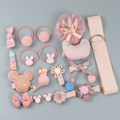 18 Piece hair clip set Cute Hair Accessories Girl headwear B