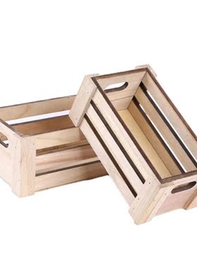 Creative Rectangular Wooden Desktop Storage Basket Desk Orga