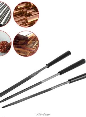 3Pcs Wood Sculpture Metal Crafts Diamond Needle Files Set 适