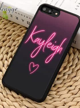PERSONALISED NEON GLOW CUSTOM NAME INITIALS phone Case cover