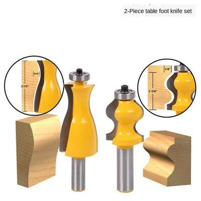 2 PCS Jewelry Box Side and Foot Mold Router Bit Set - 1/2 S