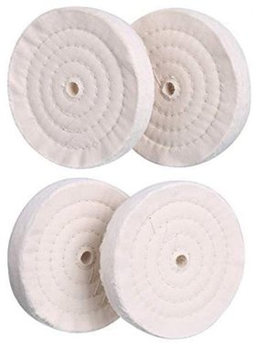 4 Pack Buffing Polishing Wheel 6Inch x 1/2Inch Arbor x 70Ply