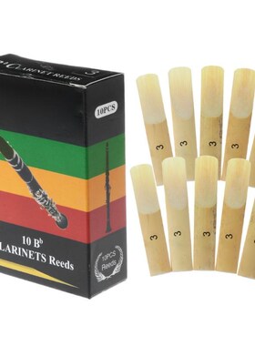 10pcs/set Bb Clarinet Reeds Traditional Bamboo Reed Strength