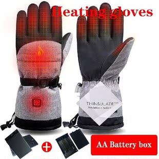 Heating Gloves Winter Warm Full-finger Mittens Hand Cover
