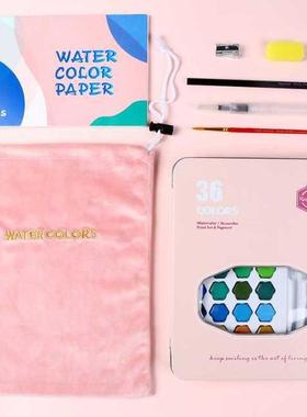 36 Colors Watercolor Pigt Set Watercolor Paint Student Hand-