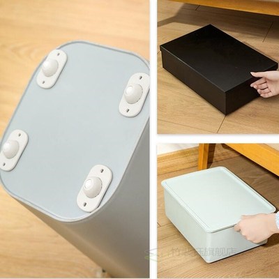 4Pcs  Adhesive Swivel Casters Universal Furniture Wheel Cast