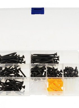 190PCS/Box M3.5 Black Plus Hard Cross Countersunk Head Self-