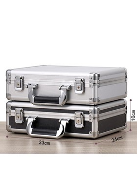 330*240*100mm Portable Box Aluminum Alloy Toolbox Document I