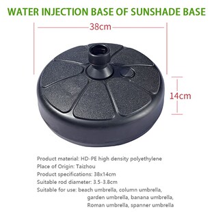 Outdoor Parasol Garden Umbrella Stand Portable Base Round Pa