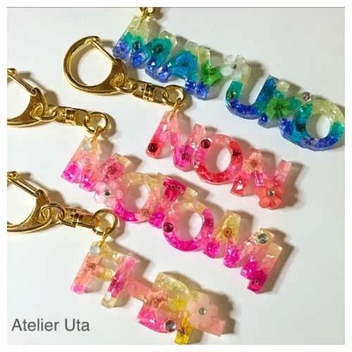 DIY Epoxy Resin Gummy bear with letters Molds Jewelry Making