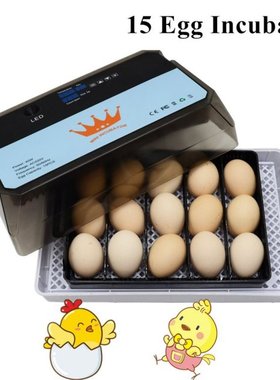15 Egg Incubator Hatchery Farm Hatchery Incubator Brooder Ma