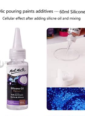 1Pc 60ML Pigment Acrylic Paint Pouring Medium Silicone Oil F