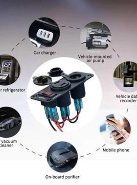 15A Output DC 12Volt Outlet Sockets with Toggle Switch for M
