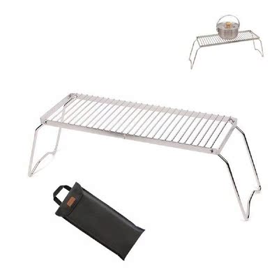 Outdoor Portable Foldable Stove Stand Rack Camping Pot Gas
