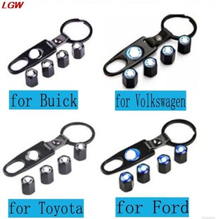 Car valve cap and keychain for benz for Audi logo for Ford f