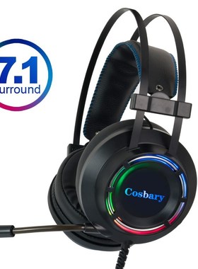 7.1 Gaming Headset Headphones with Microphone for PC Compute