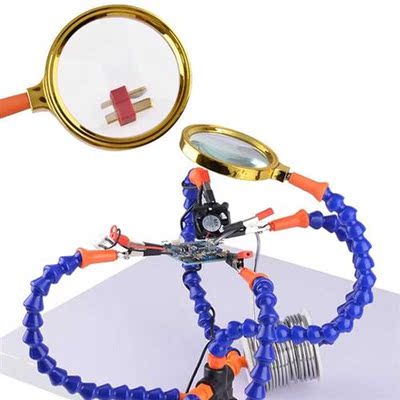 Bench Vise Table Clamp Soldering Station With 5Pc Flexible A