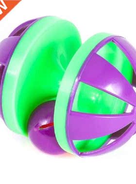 Legendog 1pc Kitten Bell Toy Drumbbell Shape Funny Plastic