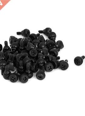 PC Computer Case Thumbscrews M3.5 Thumb Screws Black 50 Pcs