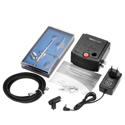 Meterk 100-250V Professional Airbrush Gravity Feed sandblast