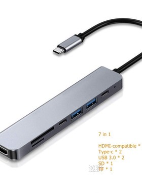 Type C to HDMI-compatible 4K USB-C 3.0 Adapter Hub for MacBo