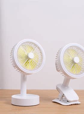 USB Desktop Clip-on Fan Three Speed Adjustable Fan with Ligh
