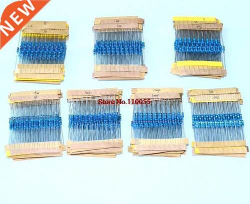 10* 150Values ,1/4W 5% Metal Film Resistor Kit 1500 Values