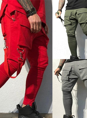 2021 Men Setwear Pants Black Harem Pants Light Men Punk Pant