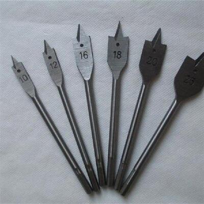 6pcs Woodworking Flat Drill Three Pointed Ends Wood Boring