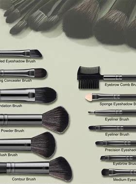 13 Pcs Makeup Brushes Set with Podwer Puff Foundation Blush